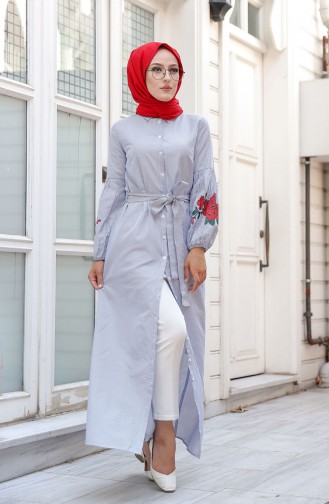 Robe Hijab Bleu 3017-04