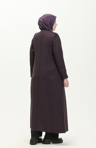 Große Größe Covercoat mit Brosche 0472-04 Rotviolett 0472-04