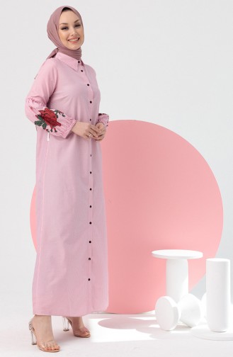 Zucker-Pink Hijab Kleider 3017-09