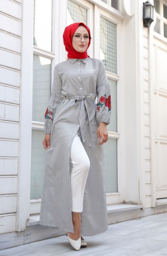 Schwarz Hijab Kleider 3017-06