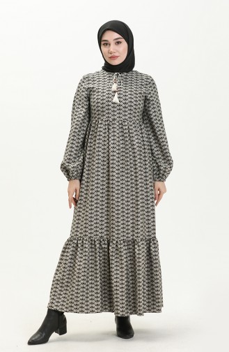 Black Hijab Dress 3976