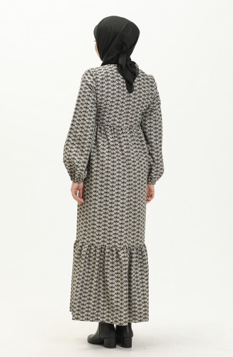 Black Hijab Dress 3976