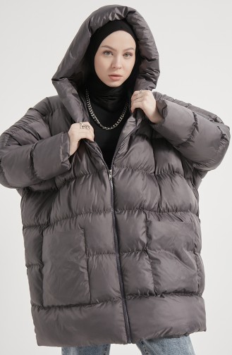 Hooded Puffer Coat 8001-03 Anthracite 8001-03
