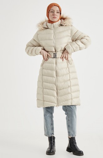 Beige Coats 13917