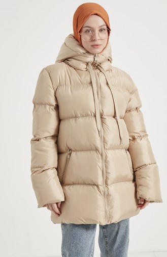 Manteau Matelassé 6051-04 Beige 6051-04