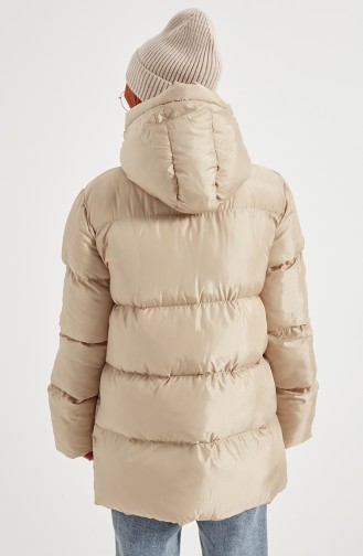 Puffer Coat 6051-04 Beige 6051-04