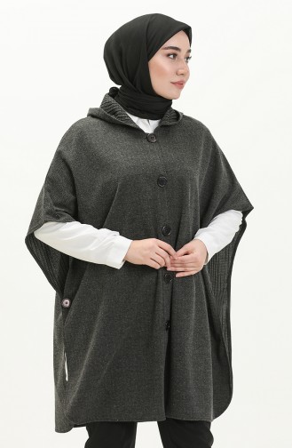 Gray Poncho 0353-01 Gray 0353-01