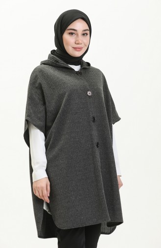 Gray Poncho 0353-01 Gray 0353-01