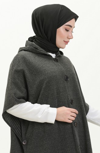 Gray Poncho 0353-01 Gray 0353-01