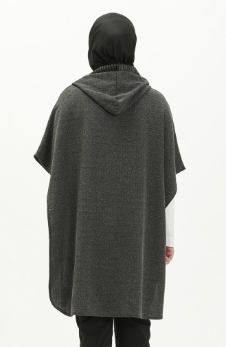 Gray Poncho 0353-01 Gray 0353-01