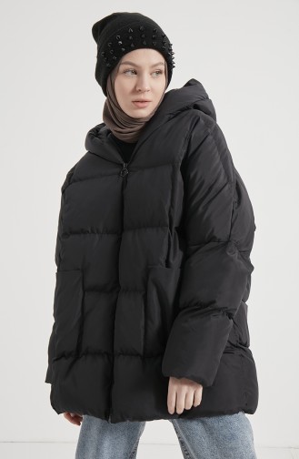 Oversize Füllungcoat 6054-01 Schwarz 6054-01