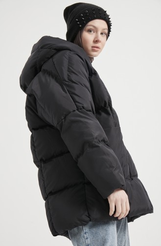 Oversize Füllungcoat 6054-01 Schwarz 6054-01