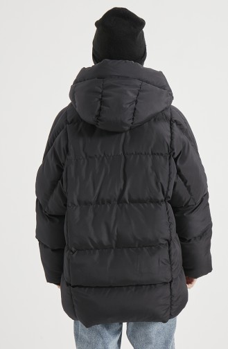 Oversize Füllungcoat 6054-01 Schwarz 6054-01