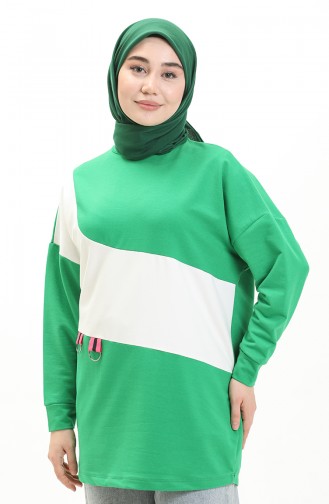 Sweat-shirt 55717-01 Vert Emeraude 55717-01