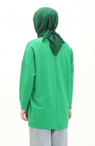 Sweat-shirt 55717-01 Vert Emeraude 55717-01