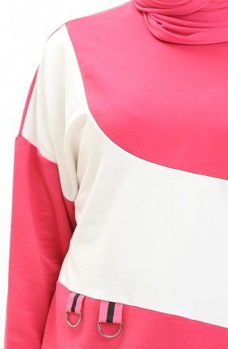 Sweatshirt mit zwei Fäden 55717-02 Fuchsia 55717-02