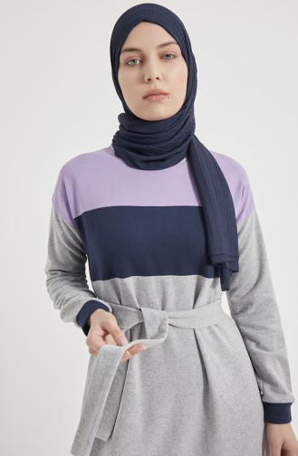 Robe Garnie 1832-03 Lila Gris 1832-03
