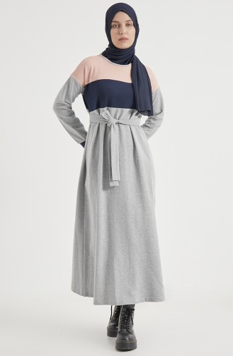 Garnish Kleid 1832-06 Gelblichrosa-Grau 1832-06