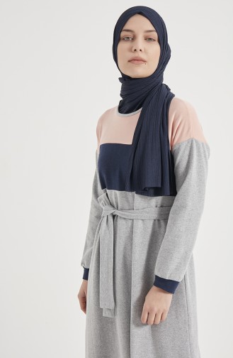 Garnish Kleid 1832-06 Gelblichrosa-Grau 1832-06