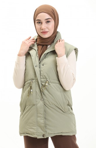 Beli Büzgülü Şişme Yelek 8012-02 Haki