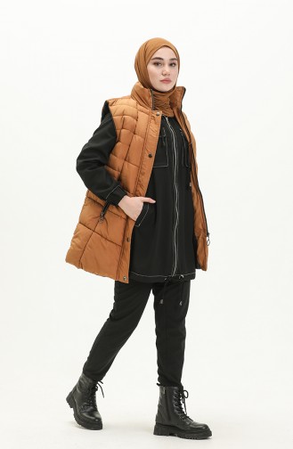 Puffer Vest 9017-03 Tan 9017-03