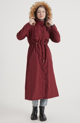 Manteau Bordeaux 13811