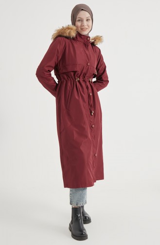 Claret Red Winter Coat 13811