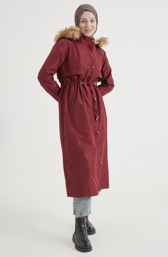 Manteau Bordeaux 13811