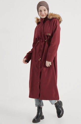 Manteau Bordeaux 13811