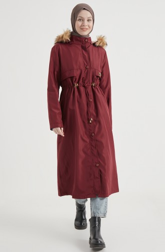 Manteau Bordeaux 13811