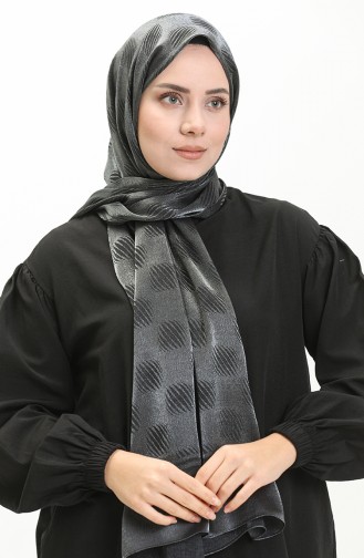 Kare desen Carmen Şal 70229-02 Füme