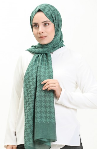 Kazayağı desen Carmen Şal 70230-04 Yeşil 70230-04