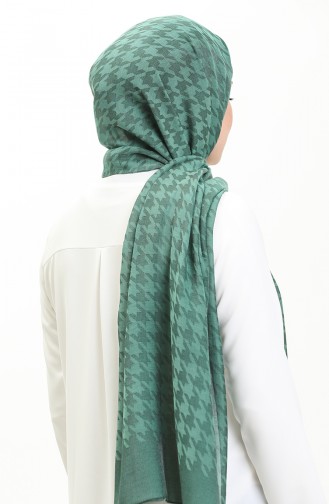 Kazayağı desen Carmen Şal 70230-04 Yeşil 70230-04