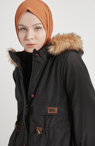 Manteau Noir 13812