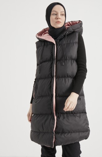 Two Color Puffer Vest 8004-04 Black Powder 8004-04