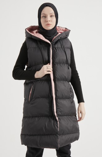 Two Color Puffer Vest 8004-04 Black Powder 8004-04