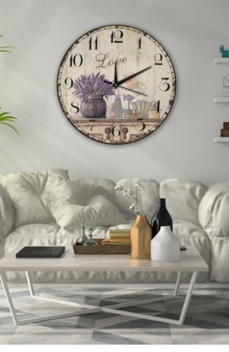 Retro Tasarımlı Duvar Saati 40 X 40 Mbolddsx40 0306