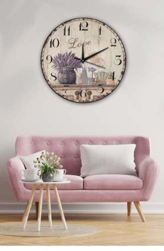 Retro Tasarımlı Duvar Saati 40 X 40 Mbolddsx40 0306