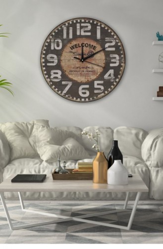 Retro Tasarımlı Duvar Saati 40 X 40 Mbolddsx40 0311