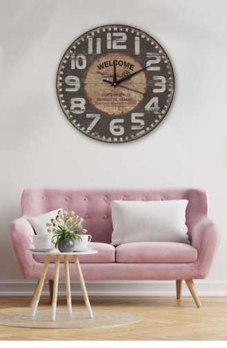 Retro Tasarımlı Duvar Saati 40 X 40 Mbolddsx40 0311