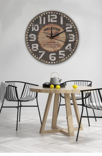 Retro Tasarımlı Duvar Saati 40 X 40 Mbolddsx40 0311