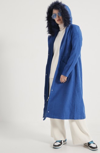 معطف طويل أزرق 4017-06