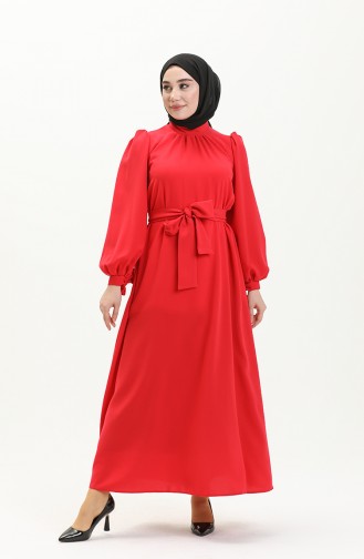 Belted Dress 80153A-01 Coral 80153A-01