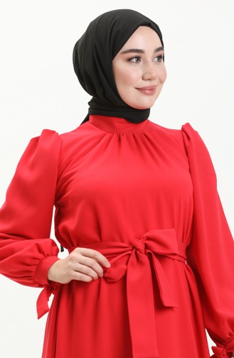 Belted Dress 80153A-01 Coral 80153A-01