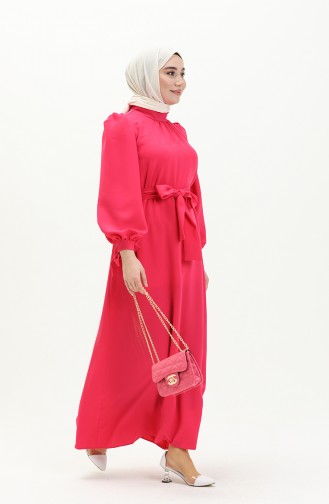 Belted Dress 80153A-03 Fuchsia 80153A-03