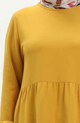 Ruffled Dress 1834-05 Mustard 1834-05