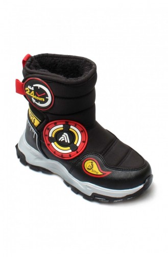 Unisex Çocuk Spor Bot 598Sfa2221 Siyah Kırmızı