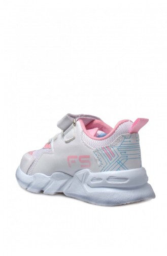 Unisex Çocuk Sneaker Ayakkabı 598Xca049 Beyaz Pembe