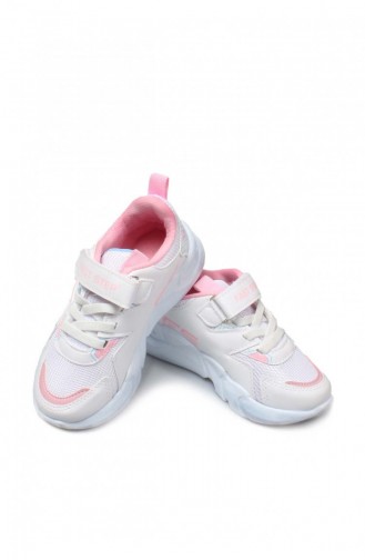 Unisex Çocuk Sneaker Ayakkabı 598Xca049 Beyaz Pembe