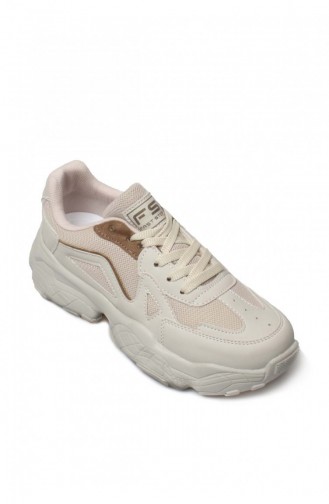 Kadın Sneaker Ayakkabı 666Za141 Bej Vizon